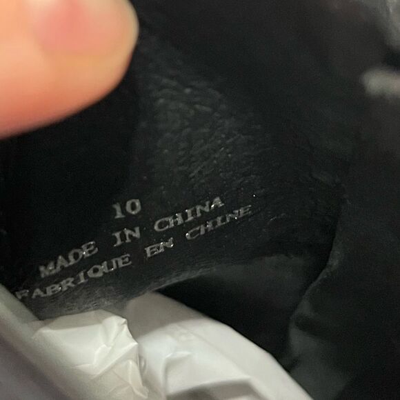 Jeffrey Campbell Anemone lug sole bootie size 10 black leather - Picture 4 of 7